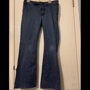 TWO pairs American Eagle kickboot slacks